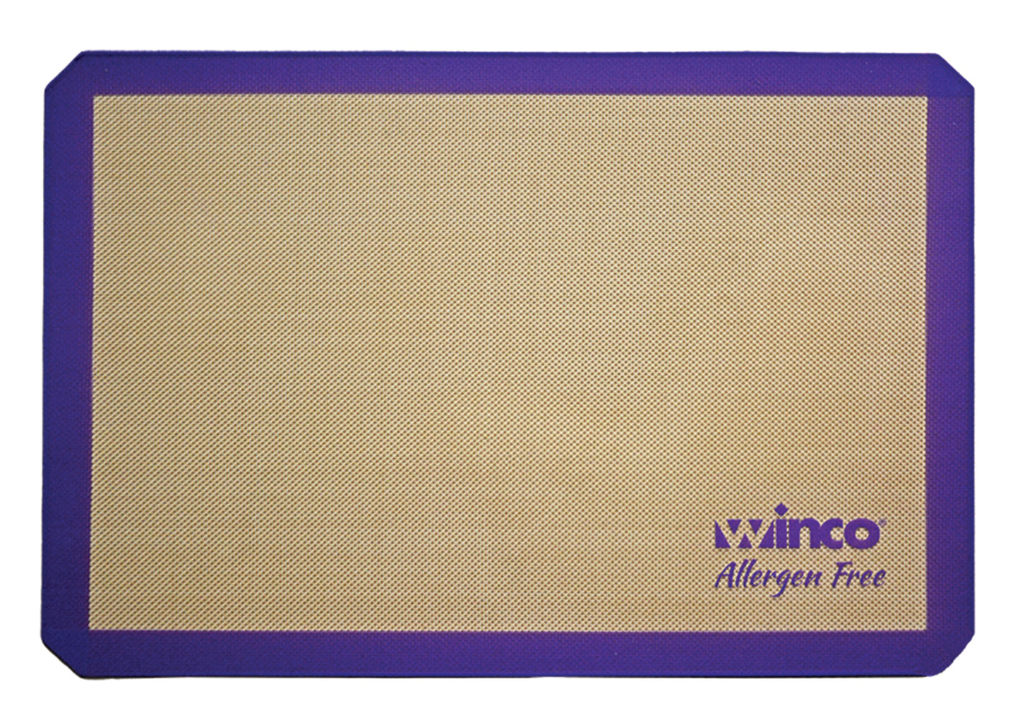Winco SBS-21PP 2/3 Size Purple Silicone Baking Mat, Allergen Free