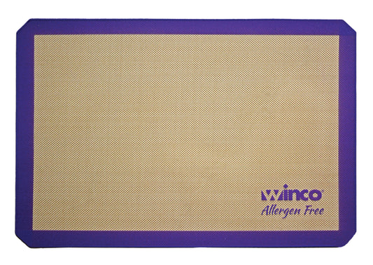 Winco SBS-21PP 2/3 Size Purple Silicone Baking Mat, Allergen Free