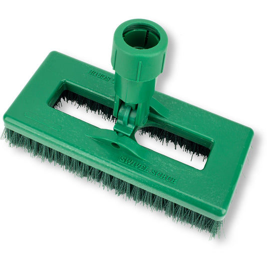 Carlisle 3638831EC09 8" Green Color Code Swivel Scrub Brush