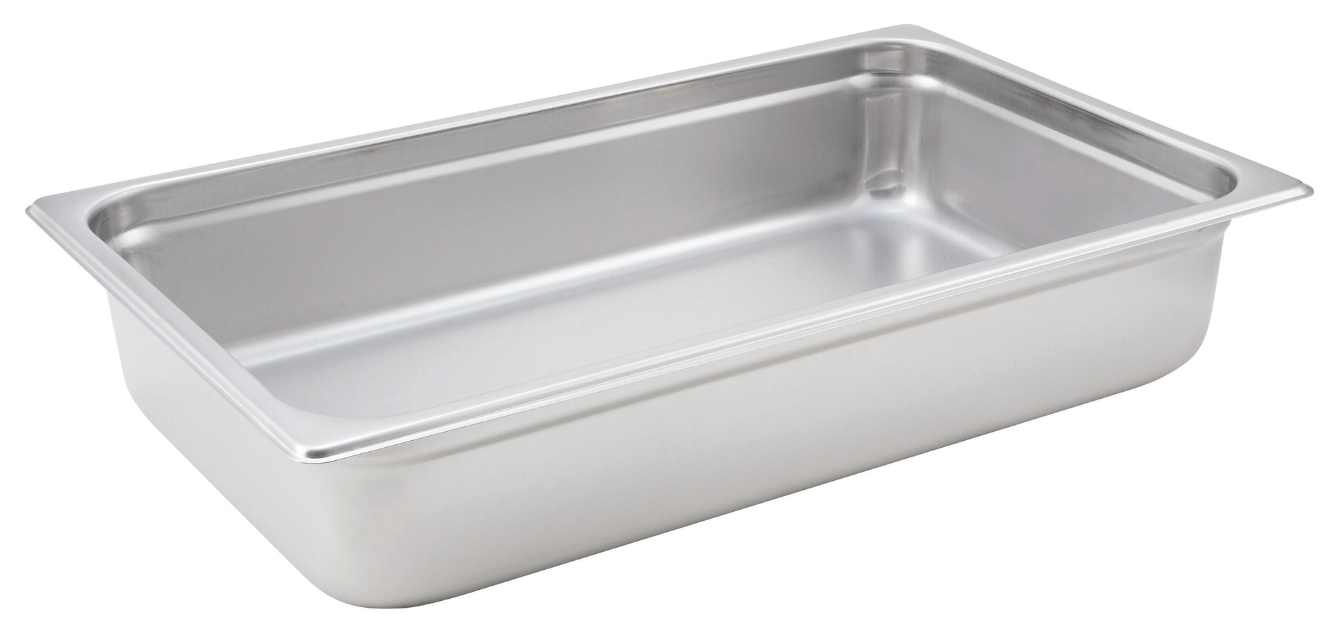 Winco SPJH-104 Full-size Stainless Steel Anti-jam Steam Pan, 4" Deep