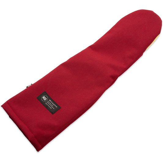 San Jamar KT0124K 24" Maroon Nomex Cool Touch Flame - Puppet Mitt