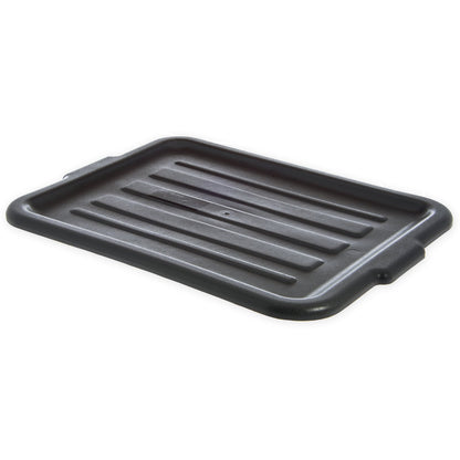 Carlisle N4401203 15" x 20" x 1" Black Comfort Curve Tote Box Universal Lid