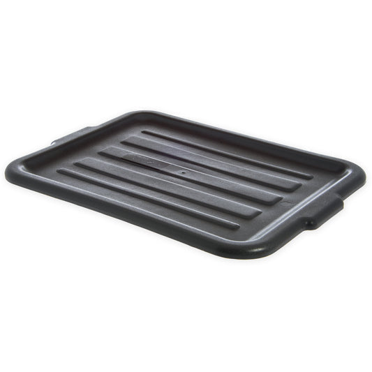 Carlisle N4401203 15" x 20" x 1" Black Comfort Curve Tote Box Universal Lid