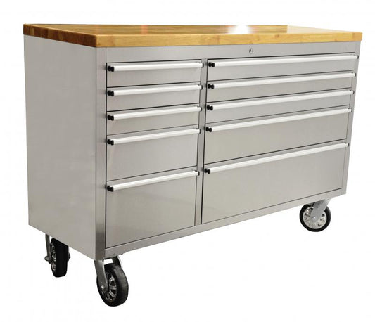 Omcan 40463 56" 10-Drawer Mobile Working Bench