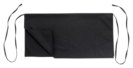 Winco WA4-3417K 34"x17" Black Four-Way Apron