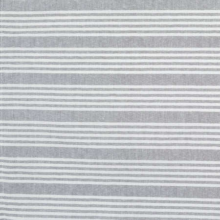 Snap Drape 54351822NH503 18" x 22" Black 50% Spun Polyester/50% Filament Ticking Striped Napkin