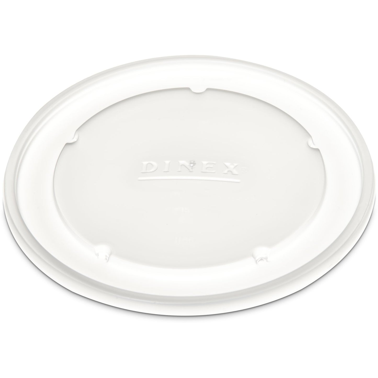 Dinex DX11868714 5" Translucent Classic Lid Fits DX1186 12 oz Bowls (1000/cs)