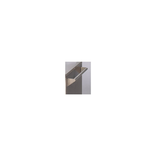 Dinex DXPICTPH Silver Stainless Steel Push Handle for TQ Economy (for 16, 20 and 24 tray carts)