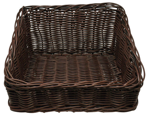 Omcan 43111 14.5" x 16.5" x 10" Rectangular Wicker Basket