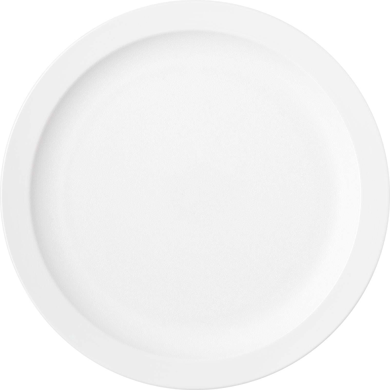 Carlisle PCD20902 9" White Polycarbonate Narrow Rim Plate