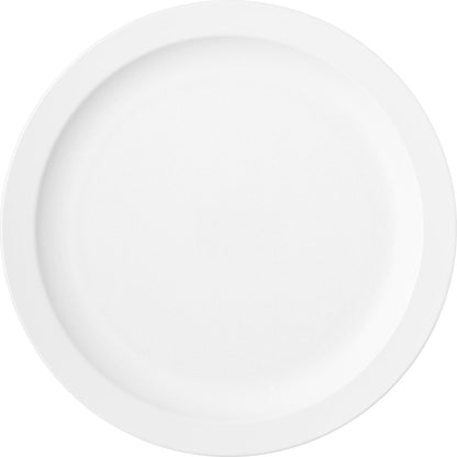 Carlisle PCD20902 9" White Polycarbonate Narrow Rim Plate