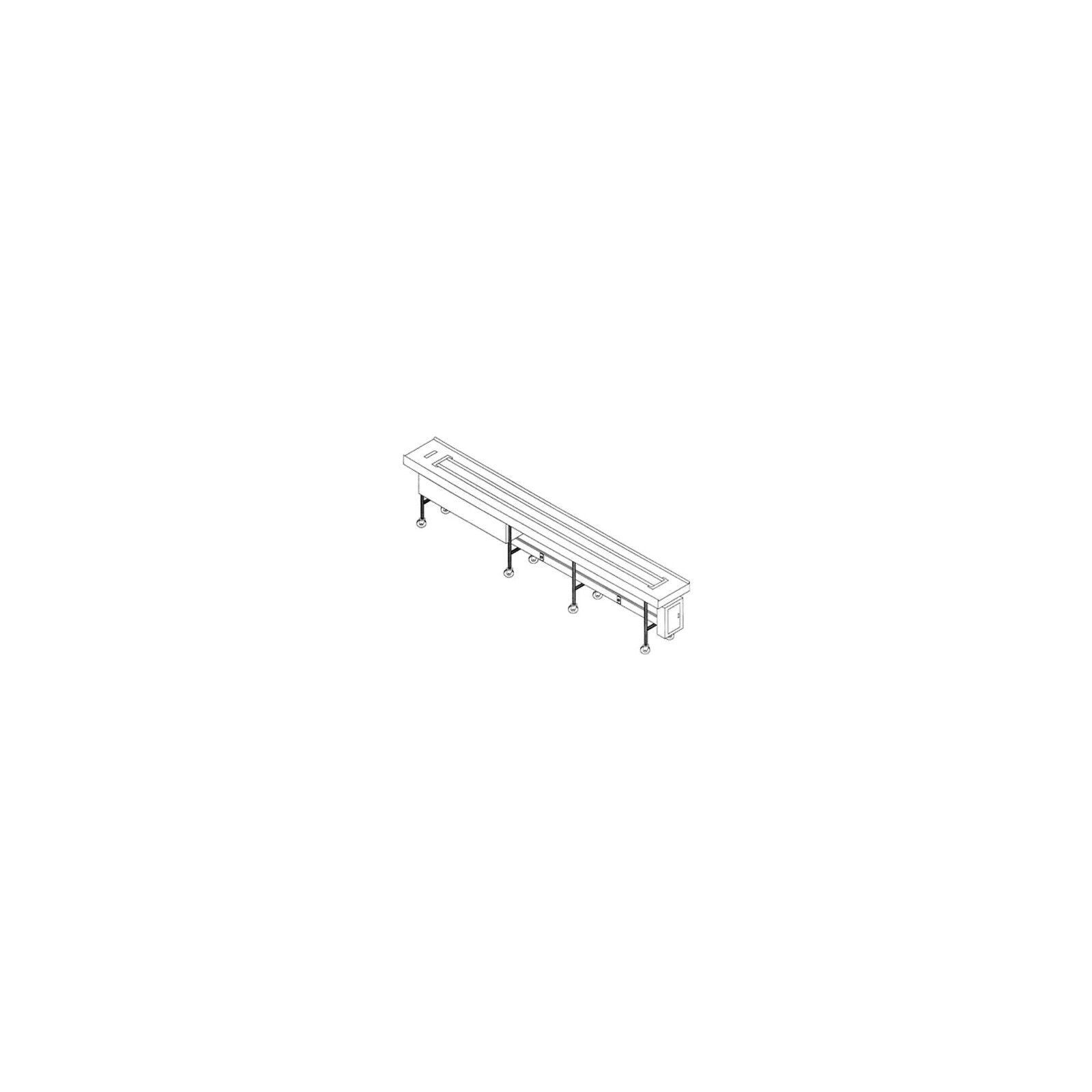 Dinex DXIESB10 10' Stainless Steel Band Belt Conveyor