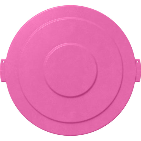 Sparta 84105626 55 Gallon Bright Pink Round Polyethylene Bronco Waste Bin Trash Container Lid