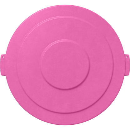 Sparta 84105626 55 Gallon Bright Pink Round Polyethylene Bronco Waste Bin Trash Container Lid