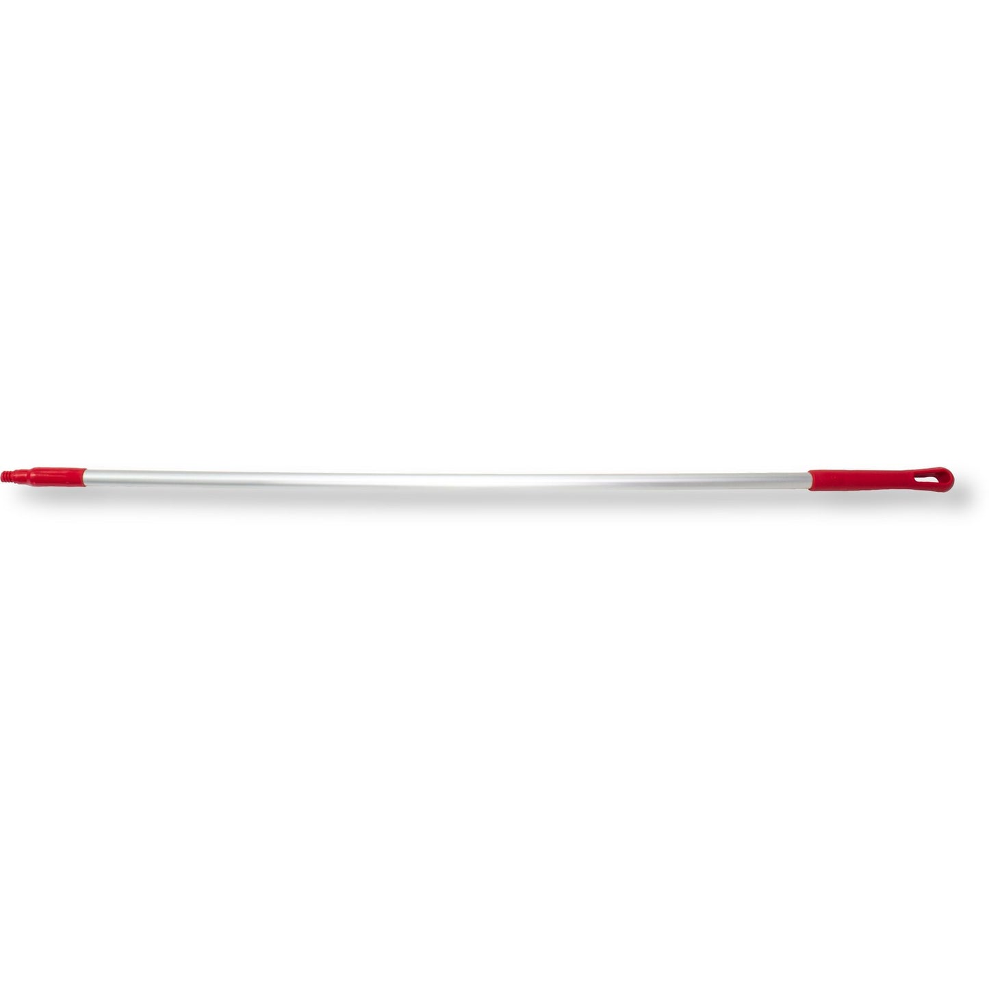 Carlisle 40226EC05 60" Red Natural Aluminum Handle with Color-Coded Tip and Hang Up Cap