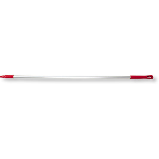 Carlisle 40226EC05 60" Red Natural Aluminum Handle with Color-Coded Tip and Hang Up Cap