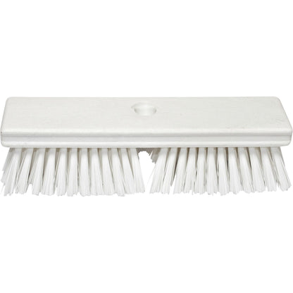 Carlisle 41722EC02 10" White Sparta Color Coded Deck Scrub Brush