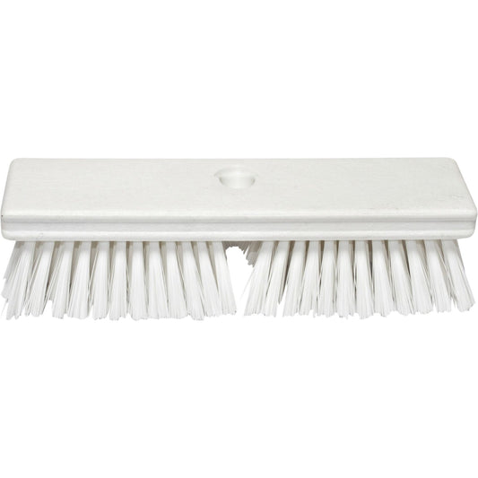 Carlisle 41722EC02 10" White Sparta Color Coded Deck Scrub Brush