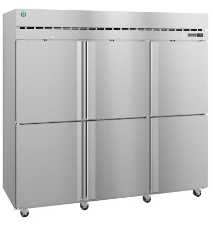 Hoshizaki R3A-HS Three Section Half Stainless Steel Doors with Lock Upright Refrigerator