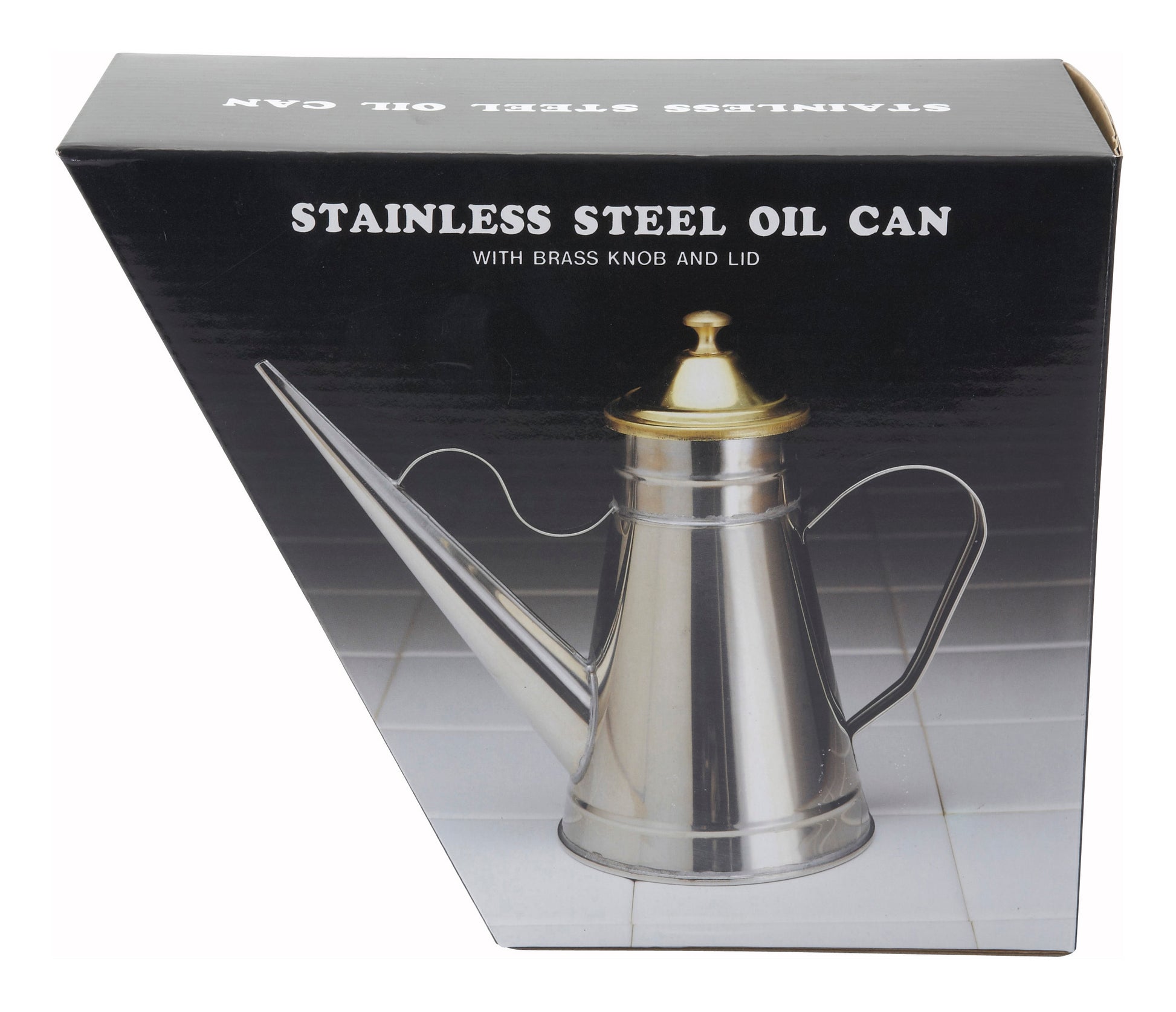 Winco OC-24 24oz. Oil Can w/ Brass Cover
