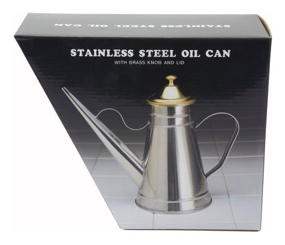 Winco OC-24 24oz. Oil Can w/ Brass Cover