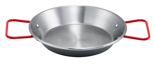 Winco CSPP-7 7-7/8" Polished Carbon Steel (Spain) Paella Pan