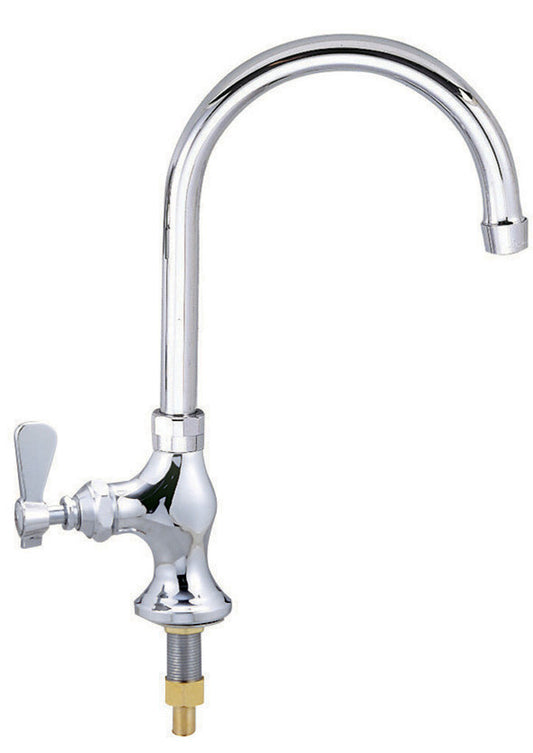 BK Resources BKF-SPF-5G-G Chrome-Plated Brass Optiflow Heavy Duty Faucet, Interchangeable 5" Gooseneck Spout