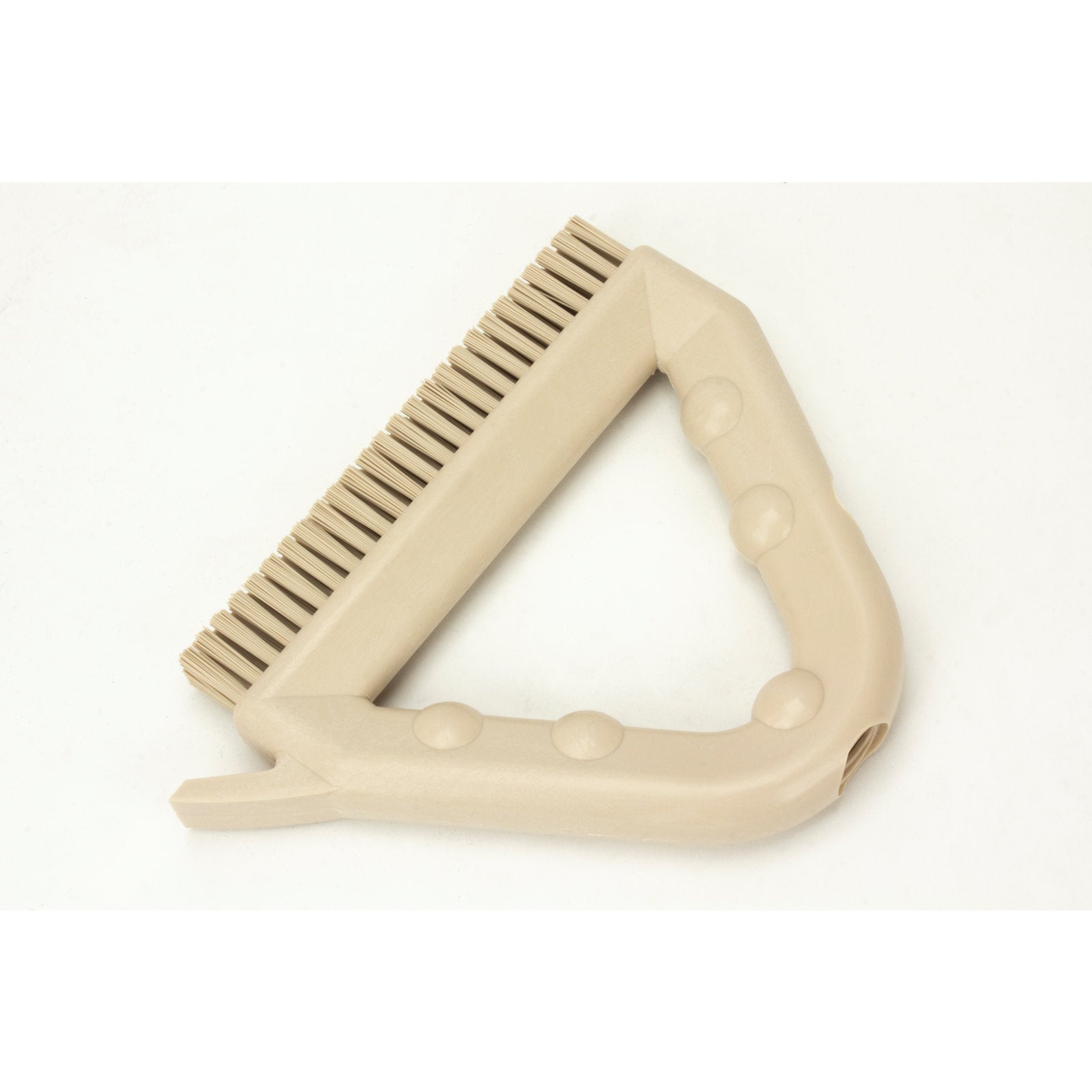 Carlisle 41323EC25 9" Tan Spart Color Coded Tile and Grout Brush
