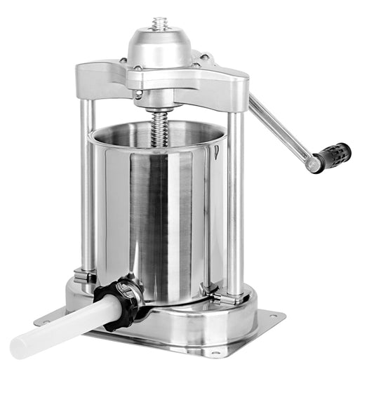 Omcan 44205 15-lb/7-kg Manual Stainless Steel Vertical Direct Drive Sausage Stuffer