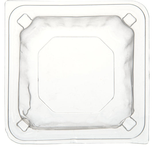 Dinex DX11840174 4" x 4" Clear Dome Lid for Square Bowl (1000/cs)