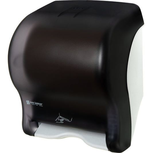 San Jamar T8400TBK Black Pearl ABS Classic Smart Essence Electronic Roll Towel Dispenser