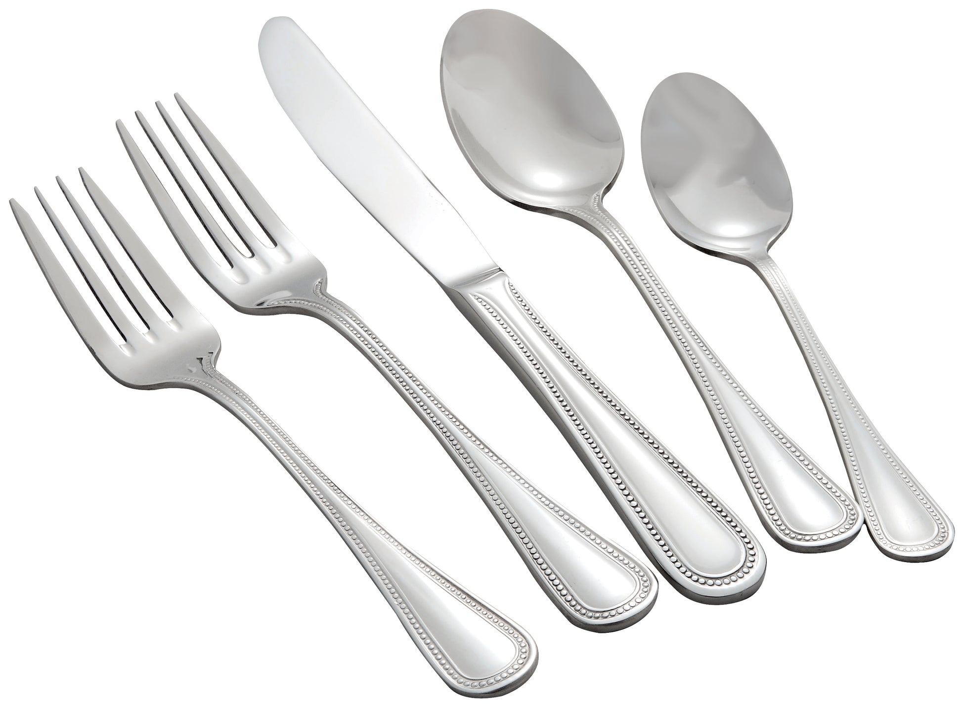 Winco 0036-06 Deluxe Pearl Salad Fork, 18/8 Extra Heavyweight