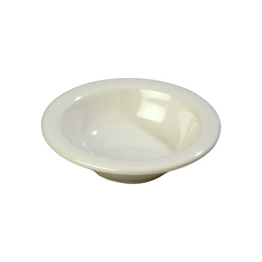 Carlisle 3304242 4.5 oz Bone Sierrus Melamine Rimmed Fruit Bowl