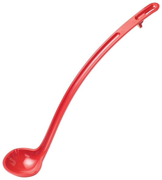 Winco CVLD-13R 1 oz. 13" Red Curved Polycarbonate Ladle