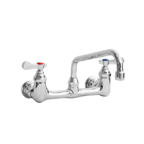 Thorinox WM-08-S12 Wall Mounted 8" Center Faucet with 12" Swivel Spout (Replaces WM-50)