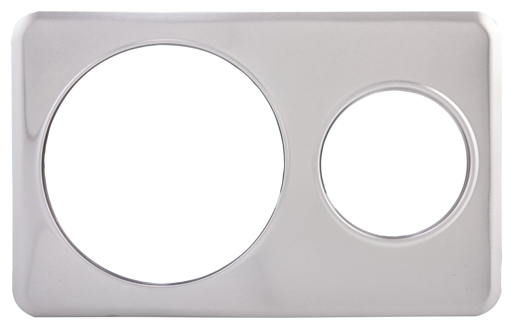 Winco ADP-610 6-3/8" & 10-3/8" Holes Stainless Steel Adaptor Plate