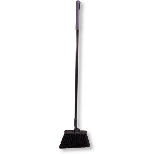 Carlisle 41082EC03 56" Black Color Coded Duo-Sweep Flagged Angle Broom