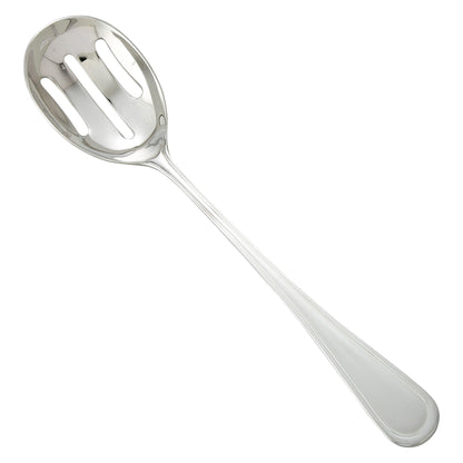 Winco 0030-24 Shangarila Banquet Slotted Spoon, 18/8 Extra Heavyweight
