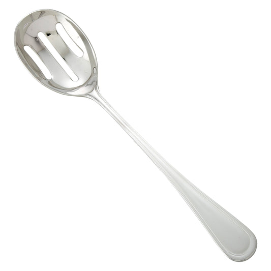 Winco 0030-24 Shangarila Banquet Slotted Spoon, 18/8 Extra Heavyweight