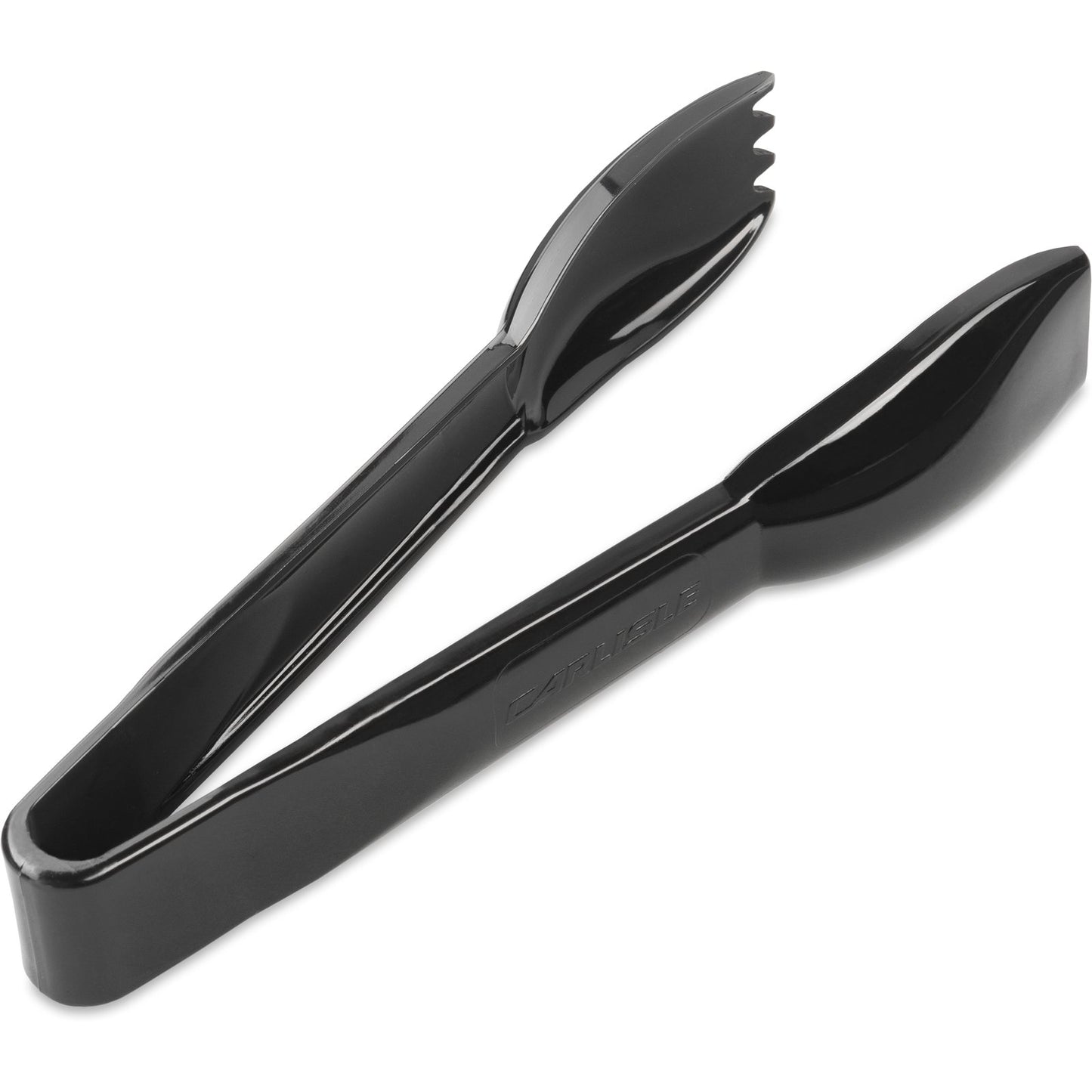 Carlisle 460603 6.25" Black Acetal Carly Salad Tong