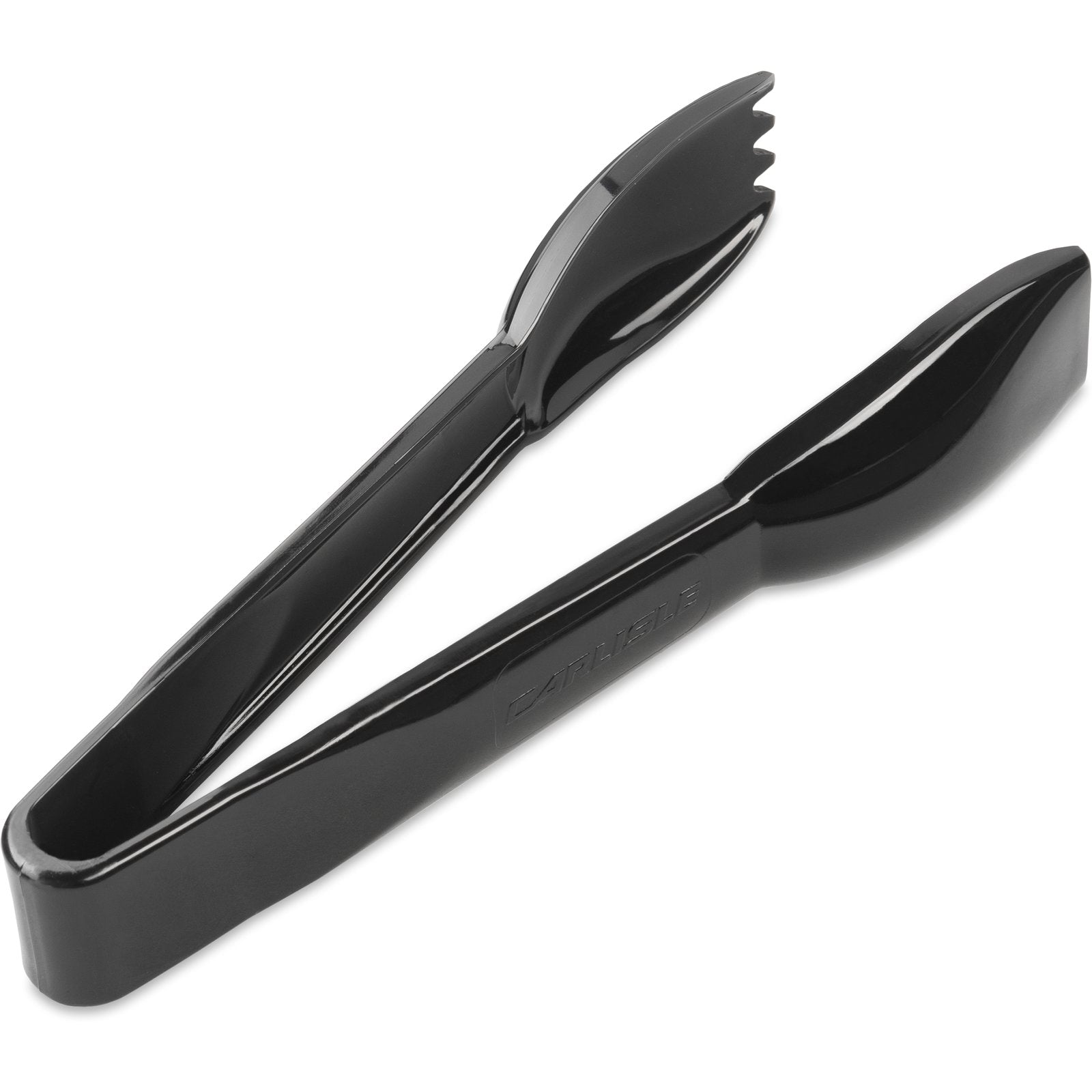 Carlisle 460603 6.25" Black Acetal Carly Salad Tong