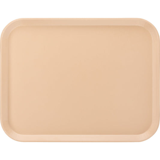 Carlisle 1814FG095 18" x 14" Almond Glasteel Fiberglass Tray
