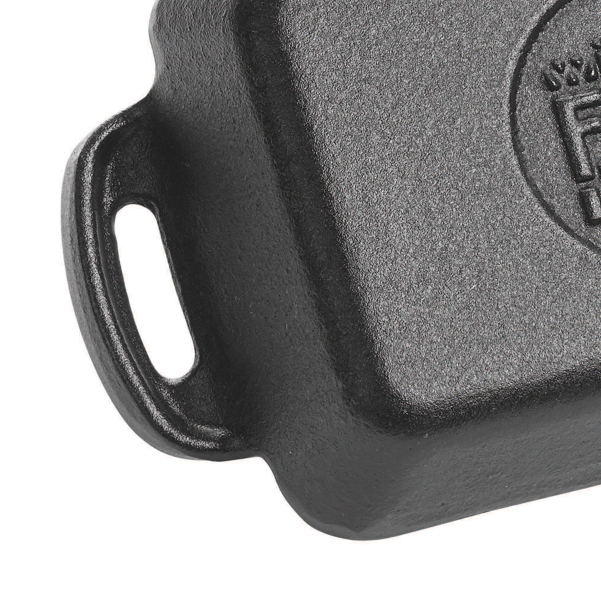 Winco CASM-4S 10 oz. Matte Black Enamel Mini Cast Iron Induction Server