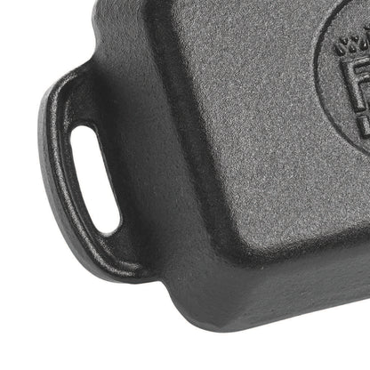 Winco CASM-4S 10 oz. Matte Black Enamel Mini Cast Iron Induction Server