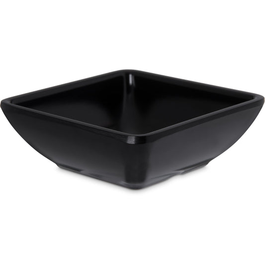 Carlisle 86003 2 oz Black Square Melamine Ramekin