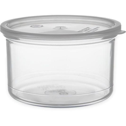 Carlisle 031607 1.5 Qt Clear Classic Crock with Lid