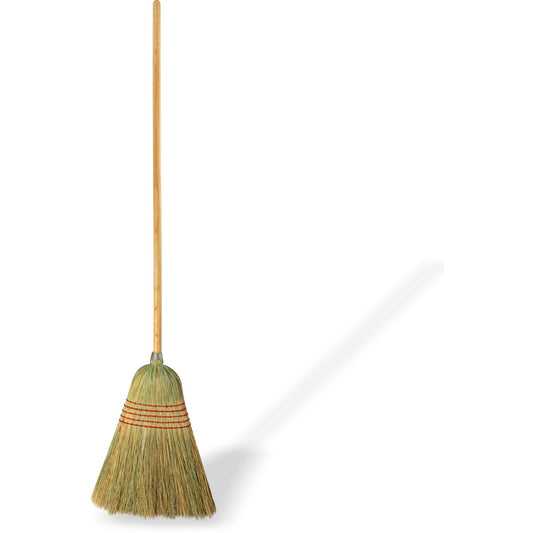 Carlisle 4063400 56" Tan 5-Stitch Janitor (#26) Corn Broom