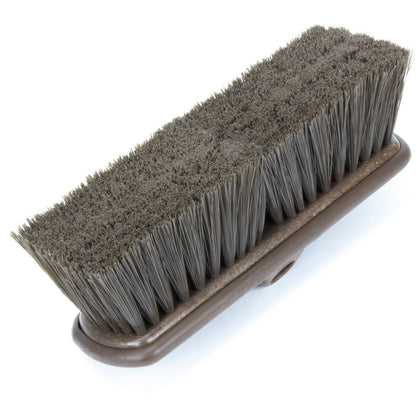 Carlisle 40050EC01 9.5" Brown Color Coded Flo-Thru Brush with Protective Bumper