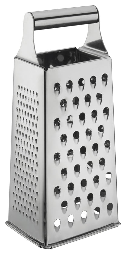 Winco SQG-1 4" x 3" x 9" Stainless Steel Tapered Box Grater
