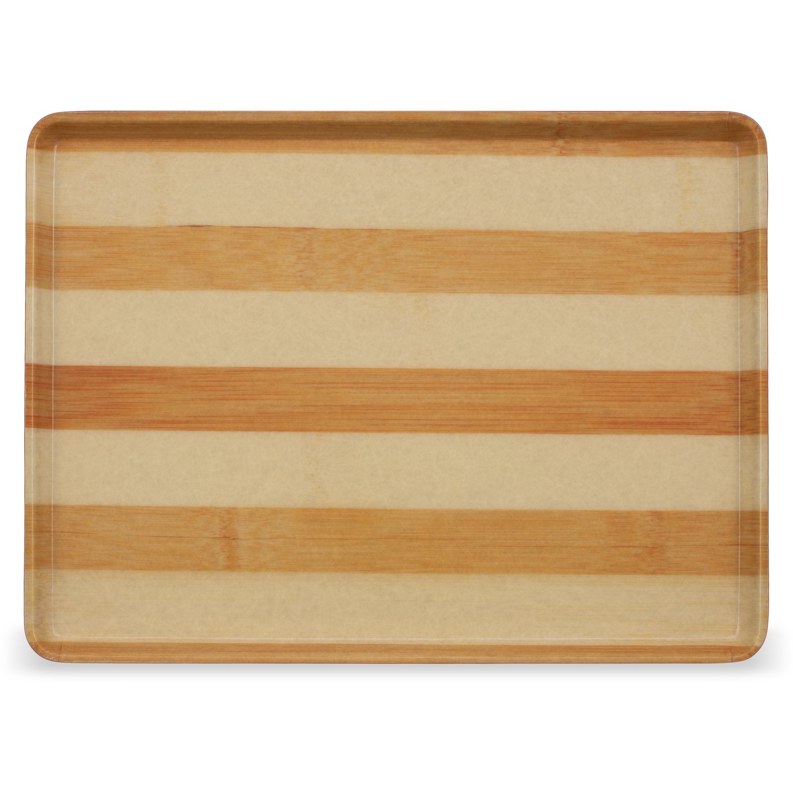 Carlisle 1216LWFG092 12" x 16" Butcher Block Glasteel Wood Grain Low Edge Tray